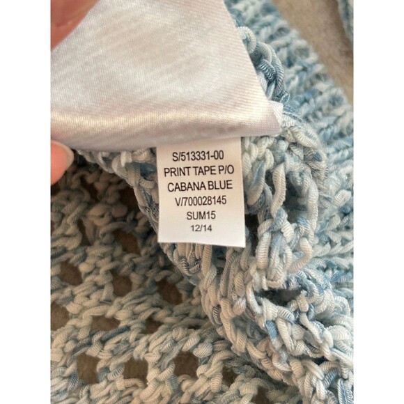 Gap Chunky open knit sweater size M Sky Blue - Picture 6 of 7